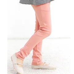 Bee【クーポン利用で20％OFF♪】ストレッチパンツ◇Nくすみピンク◇韓国子供服 韓国子ども服 韓国こども服 キッズ 女の子 ガールズ 100 110 120 130 140 150