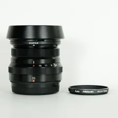 美品 FUJIFILM XF35mm f2 別売純正フード付 ミニレポート：気分を高める純正スリットフード。ルックスと効果