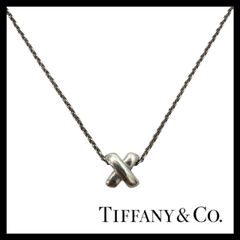 Y【TIFFANY&Co.】クロスステッチ ネックレス SV925 SILVER/シルバー 総重量約4g ペンダント ティファニー (46460TT2a)