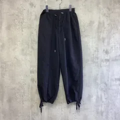 W CLOSET ダブルクローゼット　ナイロンイージーパンツ　レディース　黒　Fサイズ