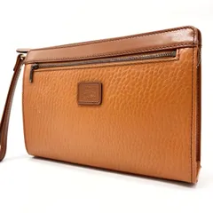 ✨美品✨ BURBERRY バーバリー クラッチバッグ セカンドバッグ ハンドバッグ 小物入れ シャドホース ロゴ型押し ロゴプレート ノバチェック ゴールド金具 シボレザー ユニセックス レディース メンズ ブラウン 茶色
