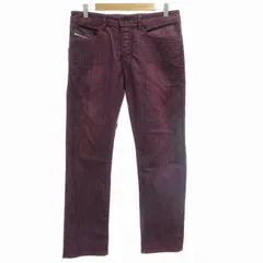 ディーゼル DIESEL BUSTER スレンカー トラウザーズ スキニーデニムパンツ ジーンズ ボタンフライ ストレッチ W31 M 紫 パープル 0845K /GV