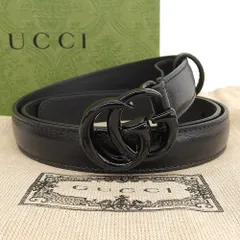 【本物保証】 希少 レア 箱・布袋付 新品同様 グッチ GUCCI GGマーモント ベルト 409417 18YXV 80 32 214351 レディース ロゴ 腰ベルト