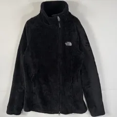 古着 ザ・ノースフェイス THE NORTH FACE フリースジャケット フルジップ ダブルジップ ワンポイントロゴ刺繍 XS  ブラック レディース