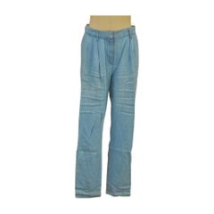 ポールアンドジョー PAUL&JOE パンツ リヨセル タック 36サイズ ブルー レディース s_z F-M8001