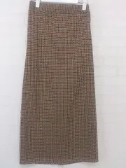 ◇ JEANASIS ジーナシス 総柄 ロング タイト スカート サイズF ベージュ マルチ レディース P  【中古】 【1209080007704】