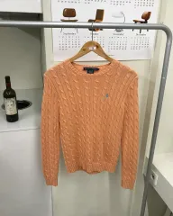 POLO RALPH LAUREN(ポロラルフローレン) オレンジコーラル ケーブル ニット