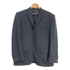 PRADA プラダ ウール テーラードジャケット ネイビー (メンズ 58) 中古 古着 S5922のサムネイル