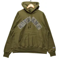 SUPREME シュプリーム 25SS Champion Hooded Sweatshirt チャンピオン アーチロゴ スウェット パーカー オリーブ サイズL 正規品 / 50958