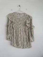 on&on(オンアンドオン) レディース 新作 小花 フリル ブラウス 55