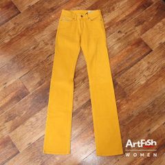 DIESEL/24インチ/デニムパンツ 00CVL0-0111D  スリム ブーツカット カラー ジーンズ ディーゼル 新品/黄色/イエロー/ky649/