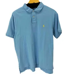 ポロバイラルフローレン Polo by RALPH LAUREN スモールポニー刺繍 S/S ポロシャツ ターコイズブルー メンズ import：L 