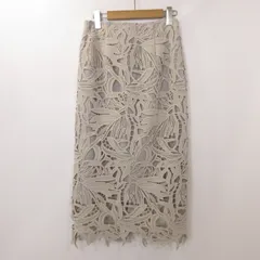 【姫路東店】 中古 FEERICHELU フェリーシェル スカート レースタイトスカート グレー サイズ：M 【111】
