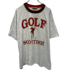 CS 半袖 プリントTシャツ L グレー系 プルオーバー アメリカ製 90's 90年代 スポーティー カットソー 古着卸 アメリカ仕入 a705-6127