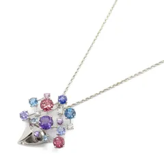 ジュエリー JEWELRY ネックレス 木内賢治 マルチ ネックレス 木内賢治 首回り49cm K18WG（ホワイトゴールド） ダイヤモンド マルチ ネックレス レディース Used A