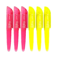 【非売品】PILOT　パイロット　フリクションライト　消せる蛍光ペン　蛍光ペン　ミニ　ミニサイズ　ピンク　イエロー　6本セット