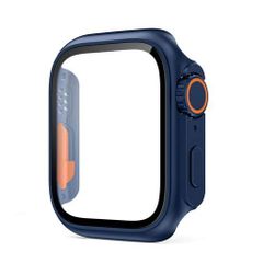 アップルウォッチカバー（Apple Watchカバー）Ultra風PC強化ガラスケース【ミッドナイトブルー】40mm/41mm/42mm/44mm/45mm/46mm対応 [BELTIES]