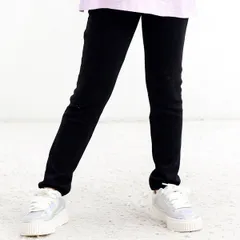 Bee【クーポン利用で20％OFF♪】ストレッチパンツ◇Nブラック◇韓国子供服 韓国子ども服 韓国こども服 キッズ 女の子 ガールズ 100 110 120 130 140 150