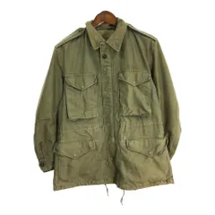 50年代 米軍実物 U.S.ARMY M-51 フィールドジャケット ヴィンテージ ミリタリー オリーブ (メンズ SMALL SHORT) 中古 古着 S4903