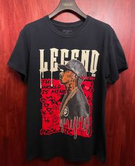 3FORTY Inc. LEGEND AKA NIPSEY HUSSLE プリントTシャツ ブラック Mサイズ
