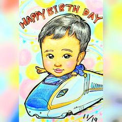 かわいいオーダーメイド似顔絵　1名様用