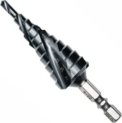 ＫＥＳＡＫＩＣＨＩ KESAKICHI 3枚刃 ステップドリル タケノコドリル チタンコーティング ステンレス 段付きドリル 4-22mm10段( 4‐22mm10段)