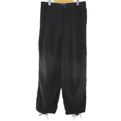 ヒステリックグラマー HYSTERIC GLAMOUR DIZZY&MILKY 02232AP01 ユーティリティパンツ カーゴパンツ ロング丈 M 黒系 ブラック ジップフライ 刺繍 メッシュ調のサムネイル