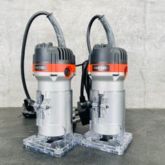 Maktec by makita MT370 Trimmer パームルーター 2点セット 220-230V -2.4A 50-60hz 530W no35000/min 未チェック　【中古】 /513921