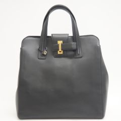 DELVAUX/デルヴォー サンプリシーム ジェントルマンズコレクション ハンドバッグ ブラック レディース