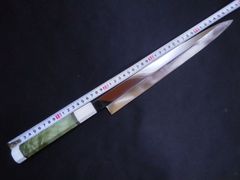 城山刃物製作所　八寸先丸包丁　超鋼スーパー本焼き黒檀柄鞘付 城山刃物製作所 - メルカリShops