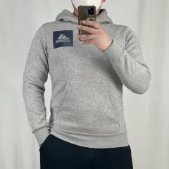 adidas(アディダス) グレー 裏起毛 フード付きTシャツ M 250413