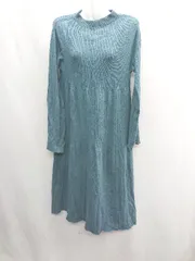◇ TORRAZZODONNA トラッツォドンナ リブニット　長袖 ロング丈 ワンピース サイズ表記なし ライトブルー レディース E  【1408060040162】