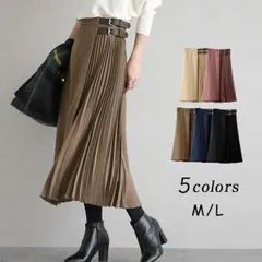スカート ボトムス レディース 40代 きれいめ 春秋 楽ちん 快適通気 黒 ボトムス ライン プリーツ スカート ハイウエスト おしゃれ 着痩せ 20代 30代 5色