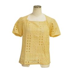 シーバイクロエ SEE BY CHLOE カットソー レース 刺繍 34サイズ ベージュ レディース s_z F-S2648