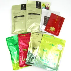 クオリティファースト ルルルン他 フェイスパック マスク 8点セット 未使用 コスメ まとめて 大量 外装キズ有 レディース