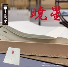 書道用紙　半切　条幅【暁星】100枚　純手漉き　習字漢字用