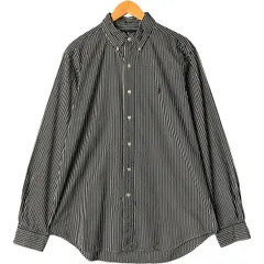 古着 ラルフローレン Ralph Lauren CLASSIC FIT 長袖 ボタンダウンストライプシャツ メンズL相当/eaa578535