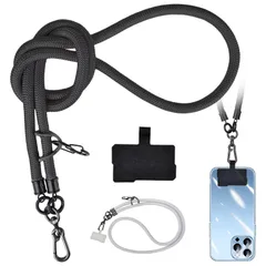 首掛けストラップ 肩掛けストラップ ナイロン製 長さ調整可能 携帯ストラップ 紛失/落下防止 ネックストラップ 忘れ物防止 【2024新登場・太めで可愛い】 軽量 ショルダー 全機種対応 スマホストリップ 耐久性強化版 [Tanoka]