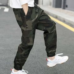 7090/US ARMYウッドランド迷彩ミリタリーカーゴパンツダブルニーM/L