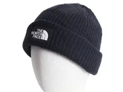 【お得なクーポン配布中!】 ノースフェイス ニット キャップ フリーサイズ 古着 帽子 THE NORTH FACE アウトドア ビーニー ニット帽 ボックスロゴ ワッチ リブ編み 灰