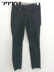 ◇ Calvin Klein Jeans カルバン クライン ジーンズ ストレッチ カットオフ スキニー パンツ サイズ26 ブラック レディース  【1109140001584】