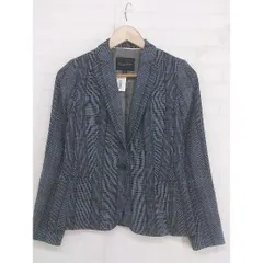 ◇ BANANA REPUBLIC バナナリパブリック チェック 長袖 ジャケット サイズ0 グレー系 レディース  【1206100002275】