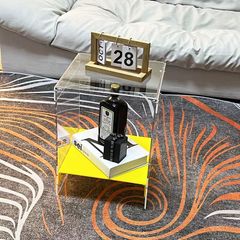 ダークグリーン タイル ハンドメイド サイドテーブル フラワースタンド