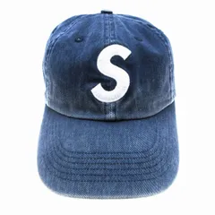 supreme シュプリーム Sロゴ デニム 6パネル キャップ 帽子 インディゴブルー メンズ 