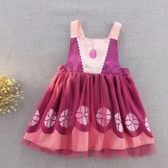 キッズエプロン 女の子 ドレス  ソフィア 童話 ワンピース風 激安 プリンセス