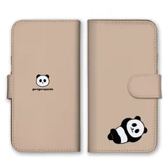 iPhone15Pro ケース 手帳型 iPhone15 プロ スマホケース 携帯ケース パンダ ぱんだ ごろ寝 お昼寝 ゴロゴロ イラスト 絵 シンプル かわいい 可愛い カラー10