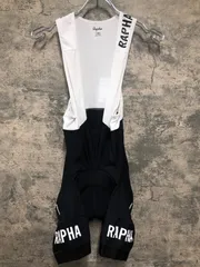【未使用品】Rapha ビブタイツ ホワイト/ブラック RAPHA (ラファ) サイクルビブショーツ メンズ ホワイト×ブラック