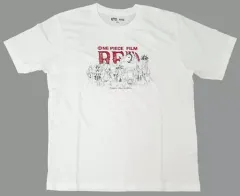 【中古】衣類 麦わらの一味 UT グラフィックTシャツ(半袖・レギュラーフィット) ホワイト メンズMサイズ 「ワンピース FILM RED×ユニクロ」