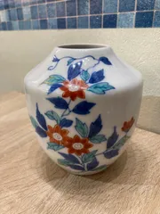 今泉陶園　錦牡丹画花瓶（ひょうたん型、陶器） 今泉陶園 錦牡丹画花瓶（ひょうたん型、陶器） - メルカリ