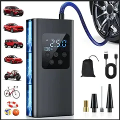 ポータブル エア コンプレッサー タイヤ 電動空気入れ ST-5525のサムネイル
